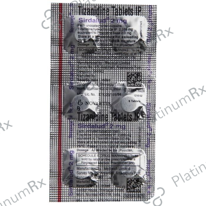 Sirdalud 2mg Tablet