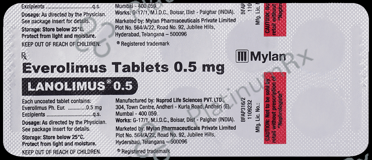 Lanolimus 0.5mg Tablet