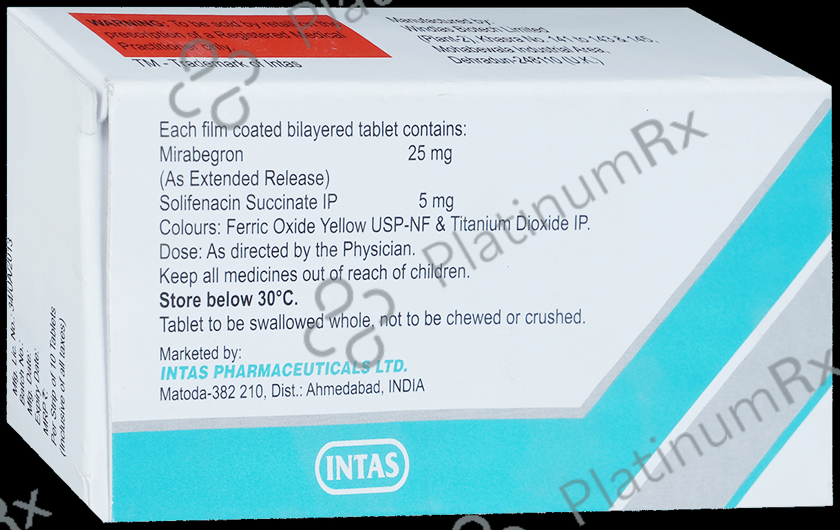 Megatas S 25/5mg Tablet ER 10s