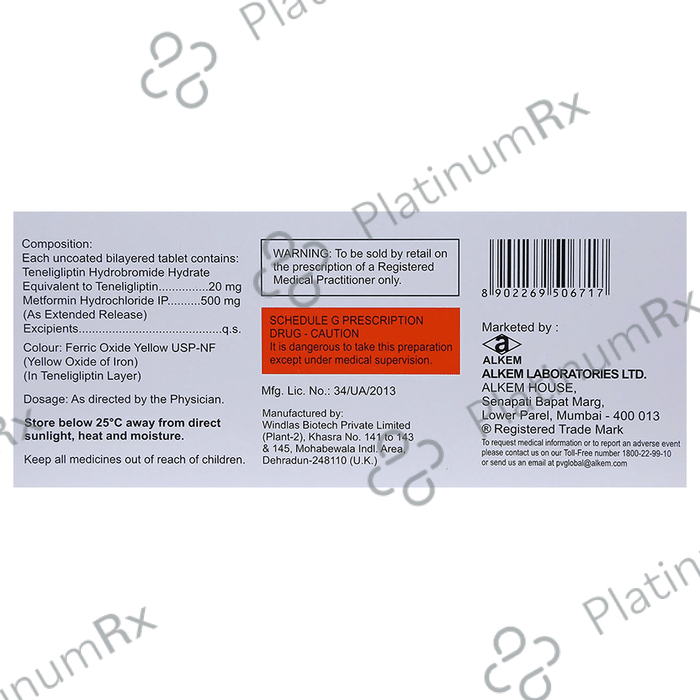 Teglipt M 500mg/20mg Tablet