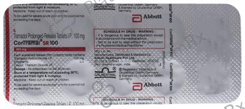 Contramal SR 100 Tablet 10s