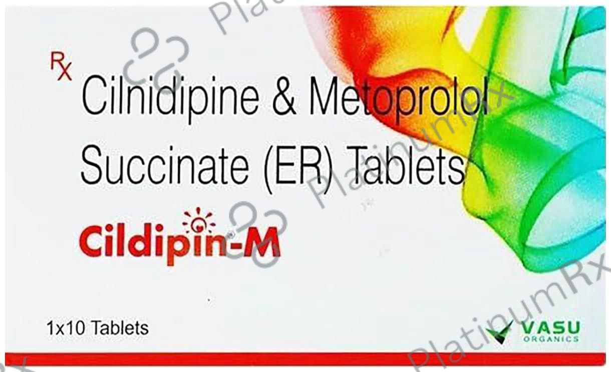 Cildipin M 10/50mg Tablet 10s