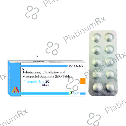 Metopole Trio 10/50/40mg Tablet ER 10s
