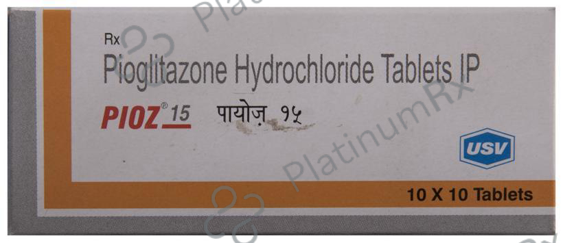 Pioz 15mg Tablet 10s