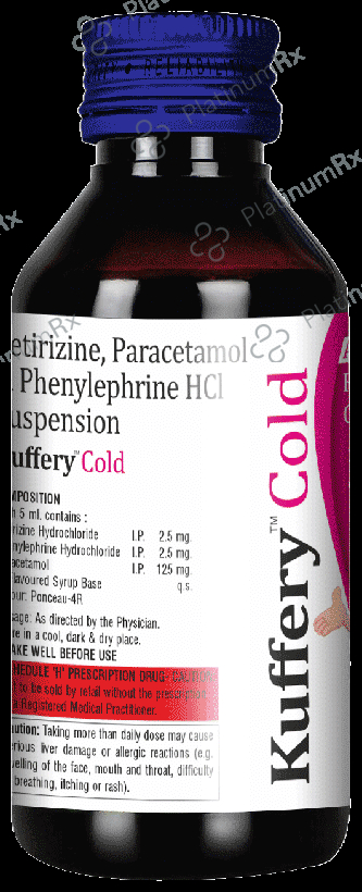 Kuffery Cold Oral Suspension Alcohol Free