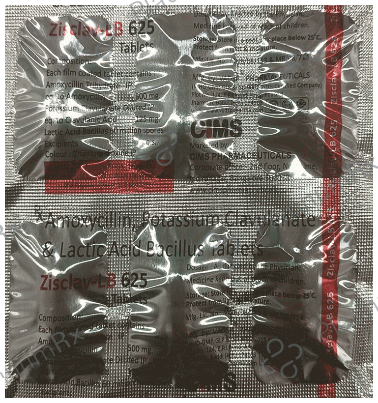 Zisclav-LB 625 Tablet