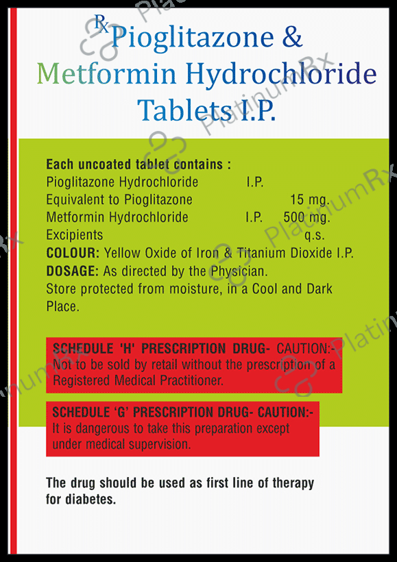 Metrose P 15mg/500mg Tablet