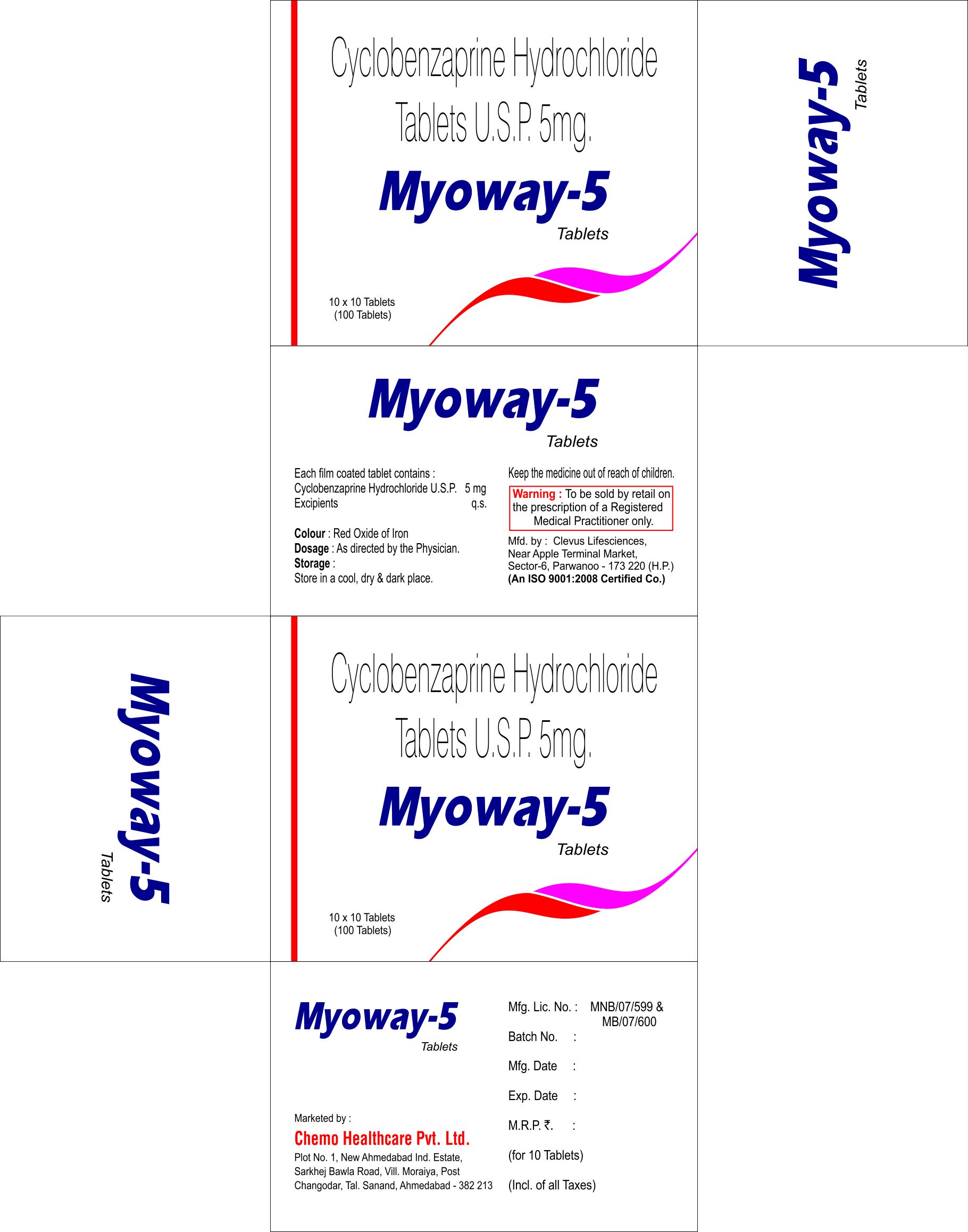 Myoway 5mg Tablet 10s