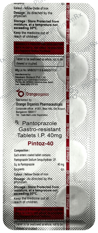 Pintoz 40 Tablet
