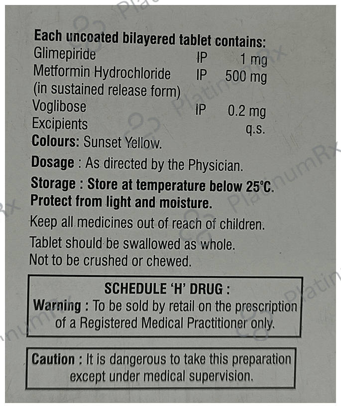 Glycihal 1GV Tablet SR 15s