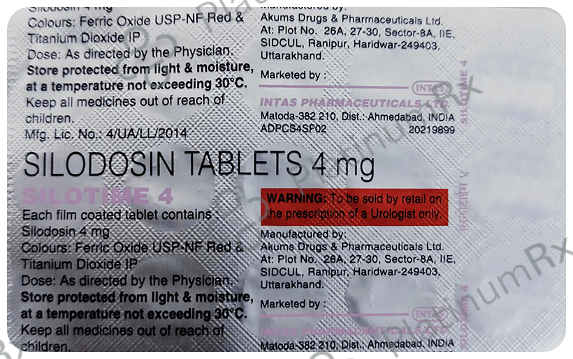 Silotime 4 Tablet 15 tablets