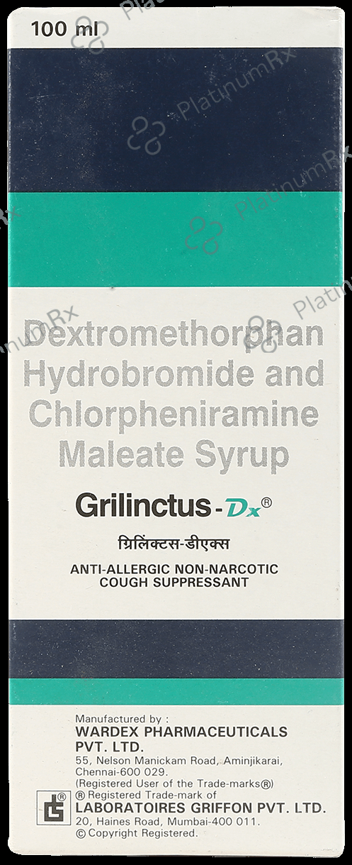 Grilinctus DX 2/10mg Syrup 100ml