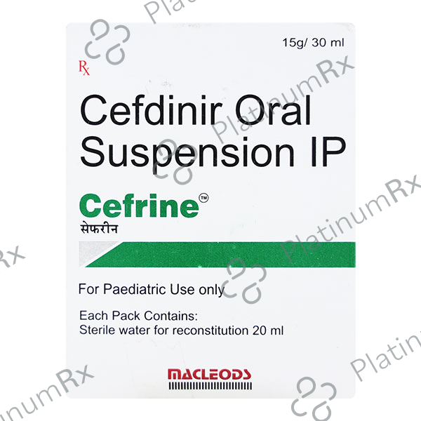 Cefrine 125mg Oral Syrup 30ml