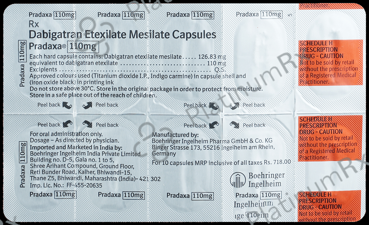 Pradaxa 110mg Capsule 10s
