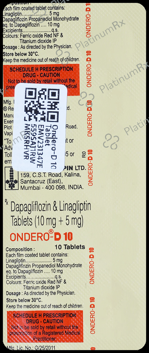 Ondero D 10/5mg Tablet 10s