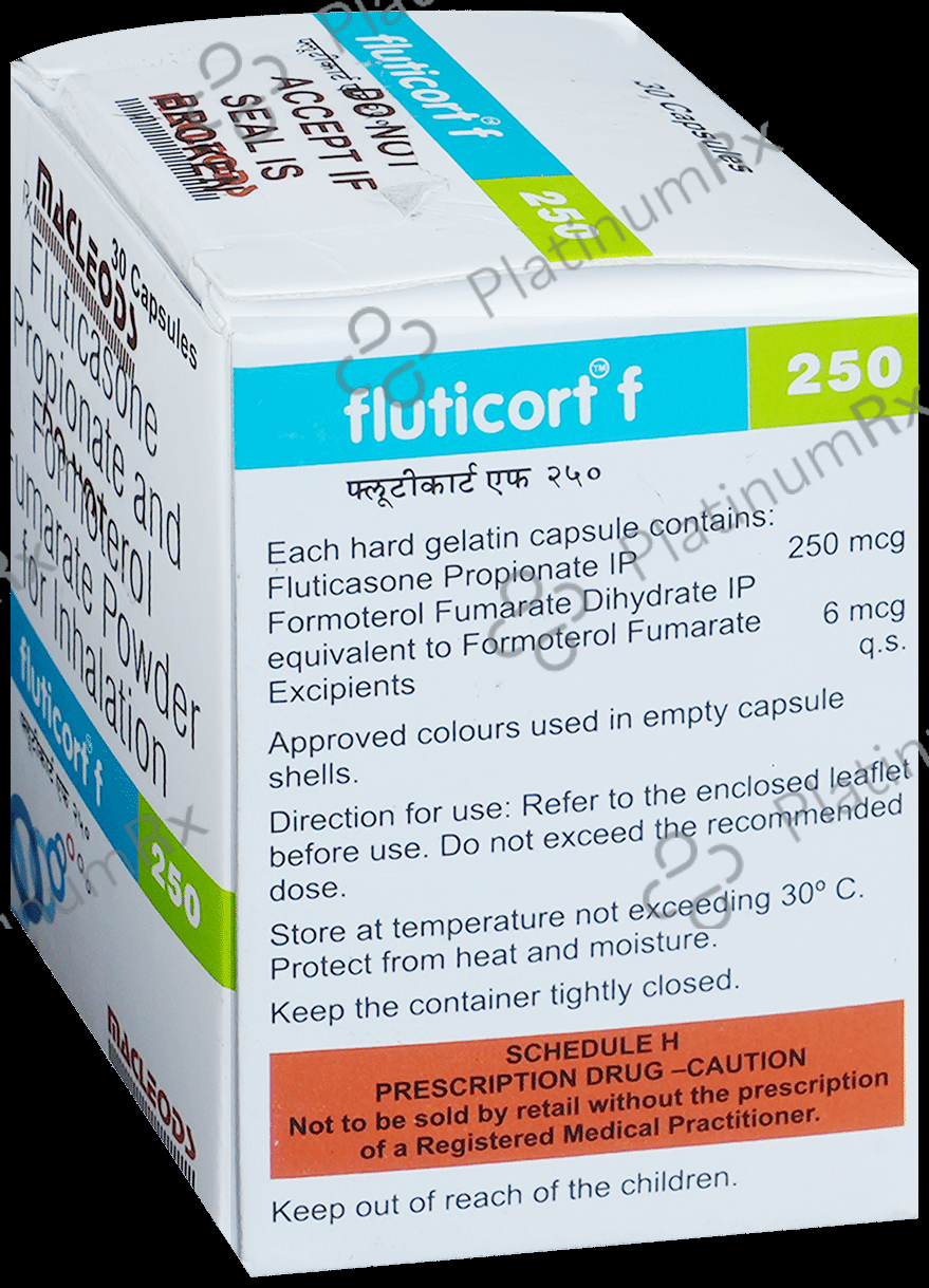 Fluticort F 250/6mcg Capsule 30s