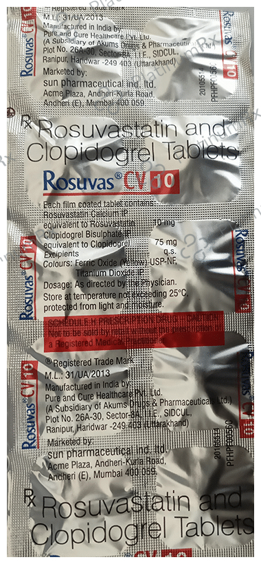 Rosuvas CV 75/10mg Tablet 10s