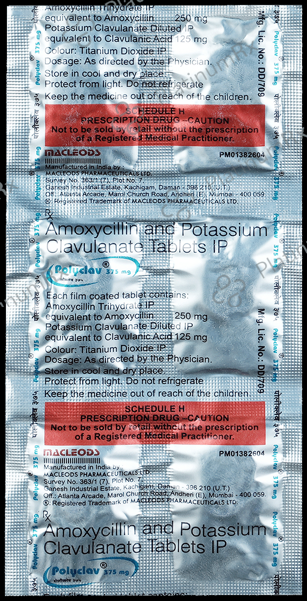 Polyclav 250mg/125mg Tablet