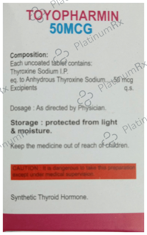 Toyopharmin 50mcg Tablet