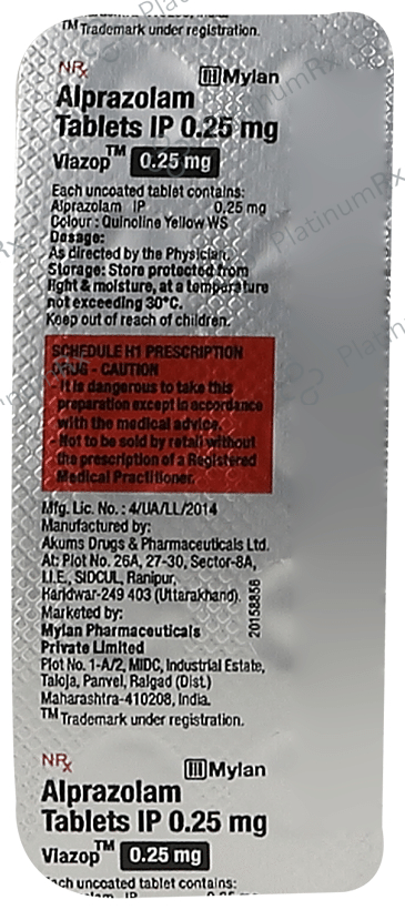 Viazop 0.25mg Tablet
