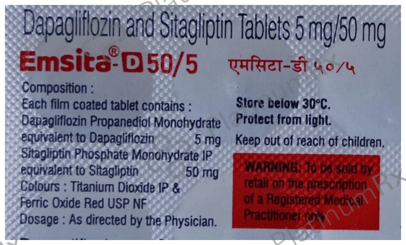 Emsita D 5/50mg Tablet 10s