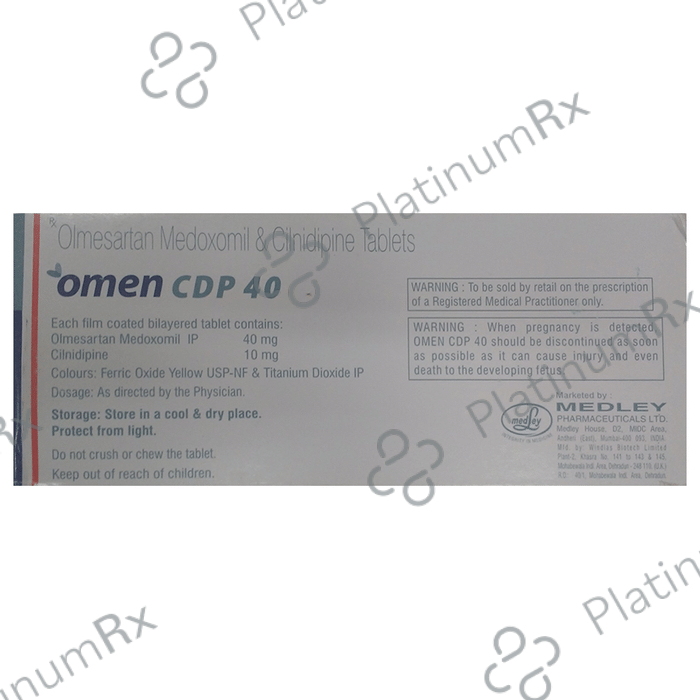 Omen Cdp 40 10/40mg Tablet 10s