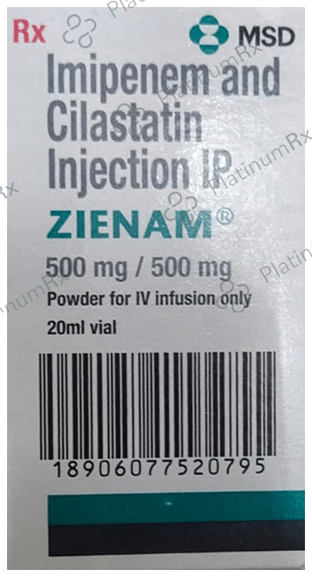 Zienam 500mg/500mg Injection