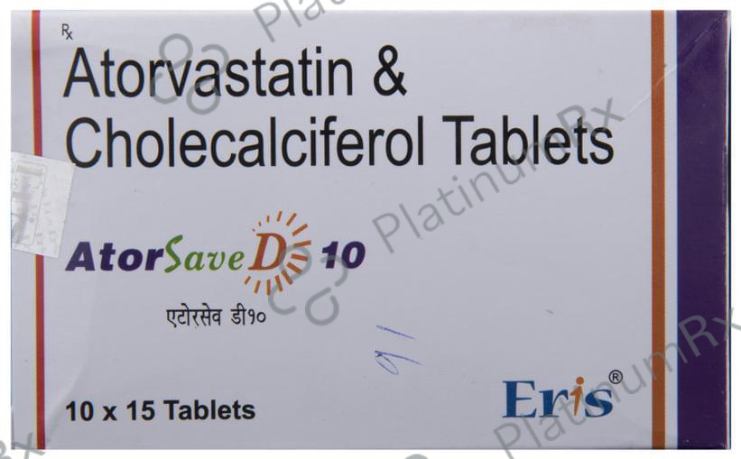 Atorsave D 10mg/1000IU Tablet 15s