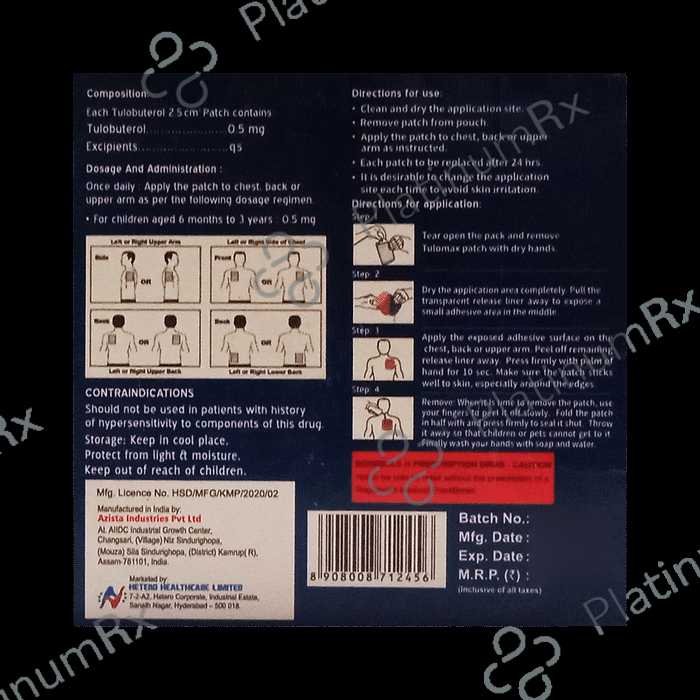Tulomax 0.5 Transdermal Patch