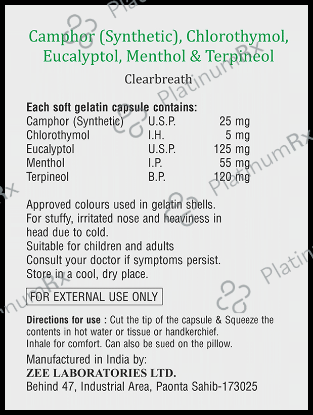 Clearbreath Inhalant Capsule