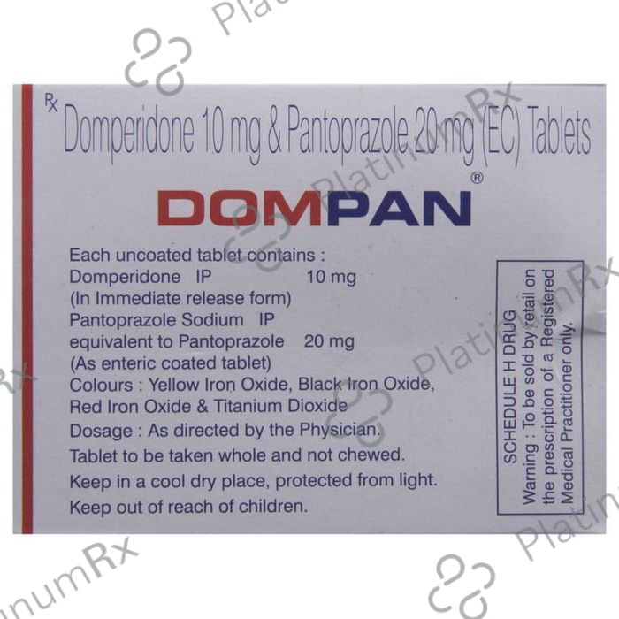 Dompan 10/20mg Tablet 10s (Medley)