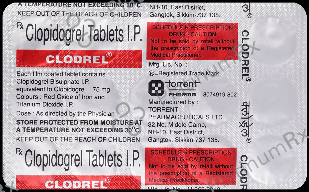 Clodrel 75mg Tablet 15s