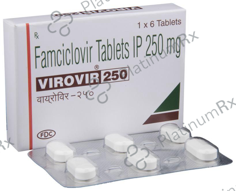 Virovir 250mg Tablet 6s