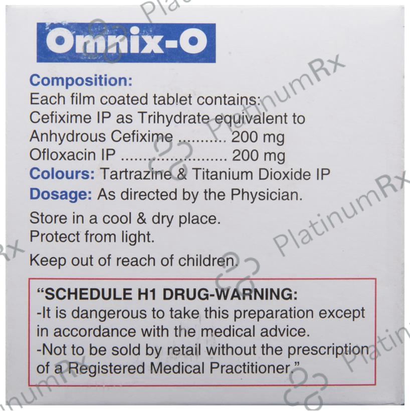 Omnix O 200/200mg Tablet 10s