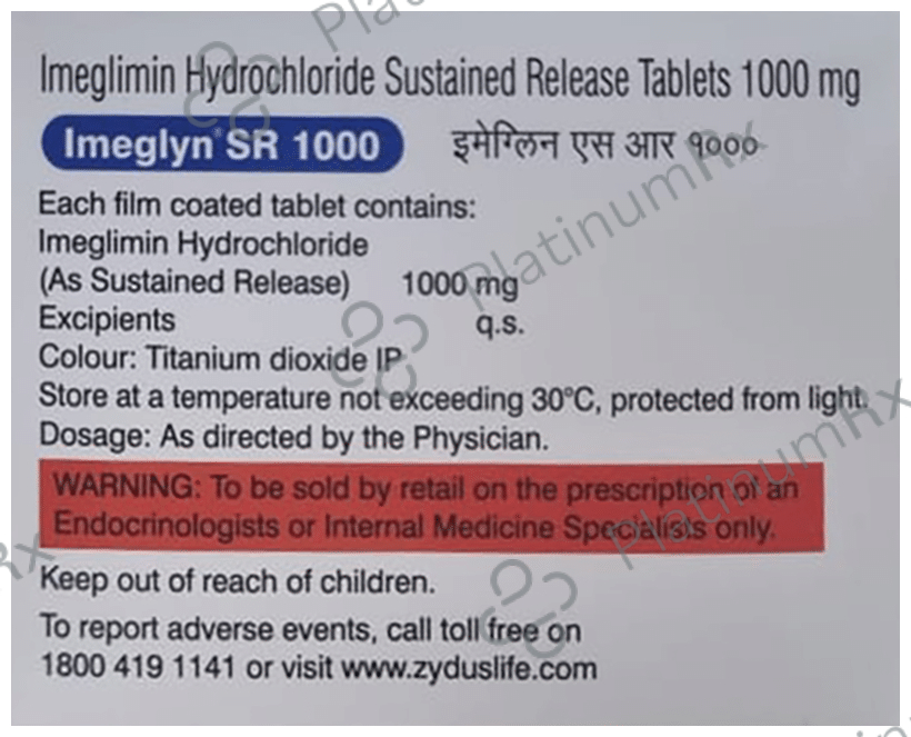 Imeglyn 1000mg Tablet SR 10s
