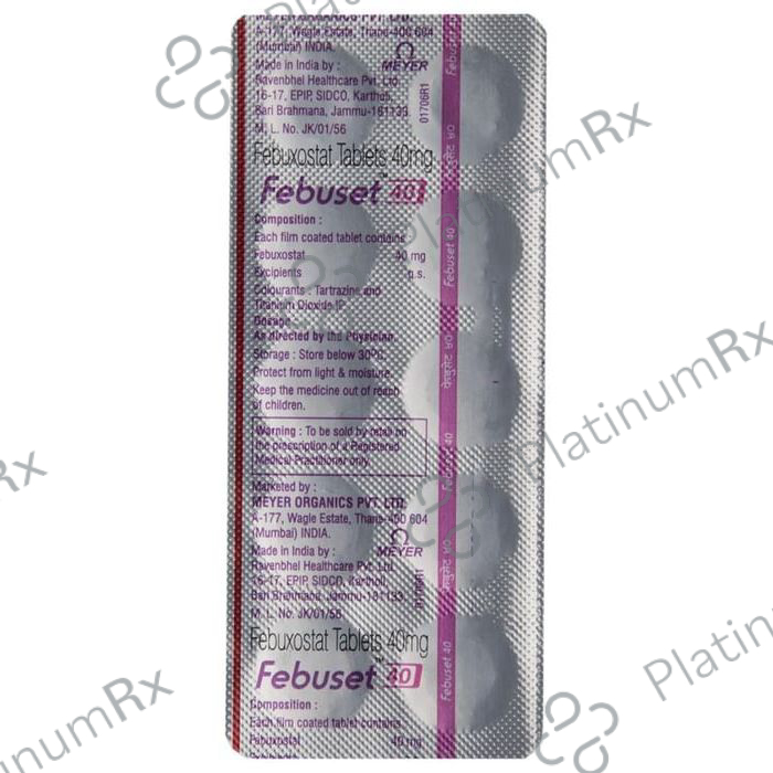 Febuset 40mg Tablet 10s