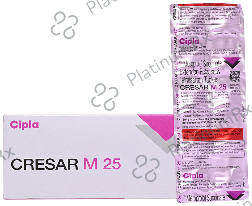 Cresar M 23.75/40mg Tablet 10s