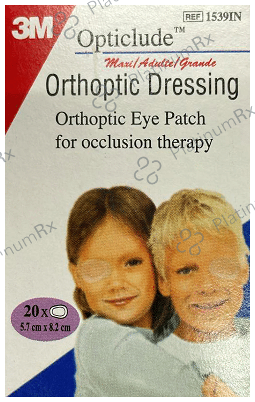 3M 3M Opticlude Orthoptic Dressing Eye Patch for Occlusion Therapy Patch 5.7cm x 8.2cm Adult