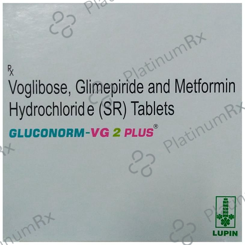 Gluconorm VG 2 Plus 2/500/0.3mg Tablet SR 15s