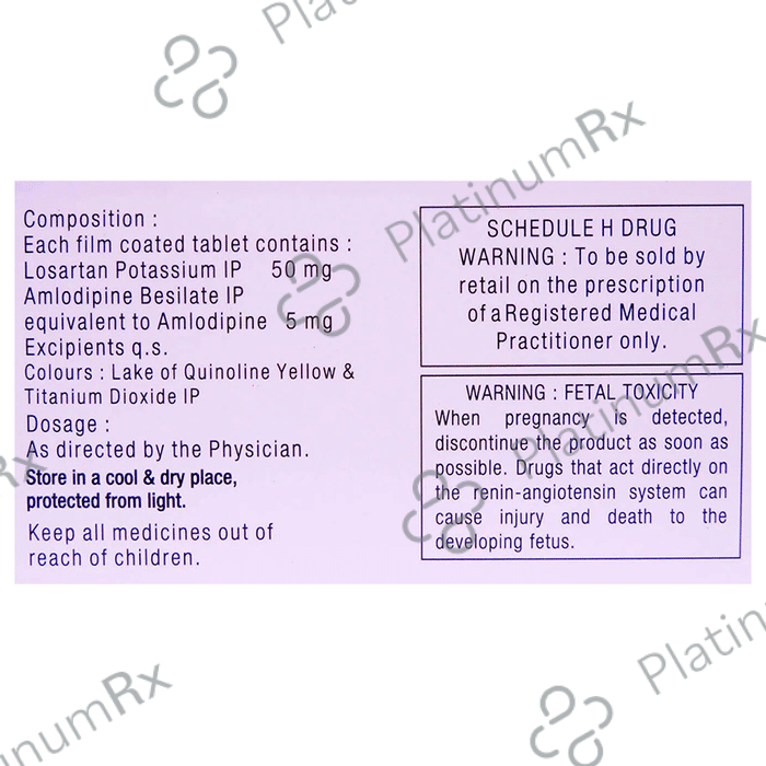 Losar A 5/50mg Tablet 15s