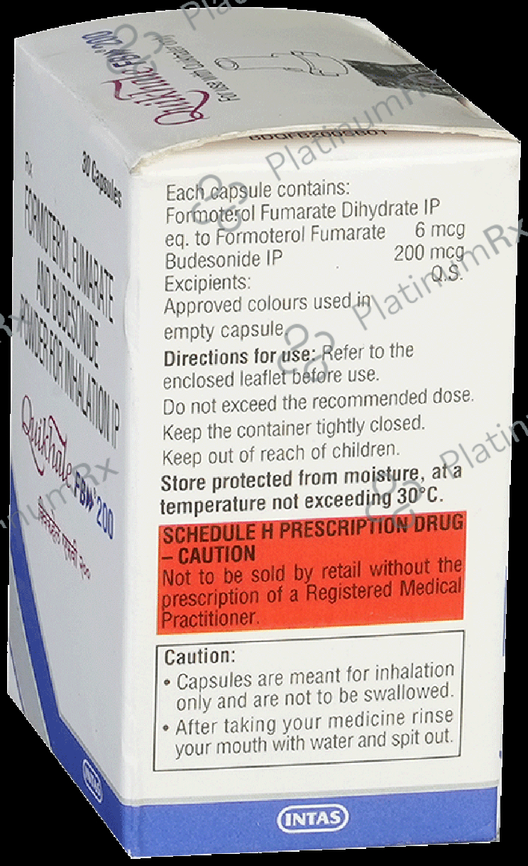 Quikhale FB 200/6mcg Capsule 30s