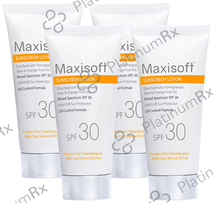 Maxisoft Sunscreen Lotion (50ml Each) SPF 30 4 Tubes