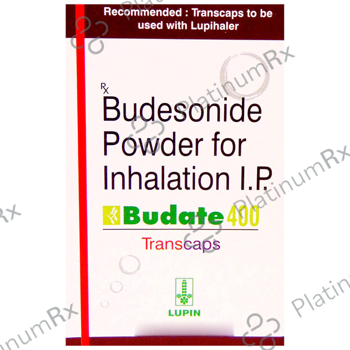 Budate 400mcg Transcaps 30s