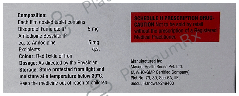 Bisopharm A 2.5mg/2.5mg Tablet