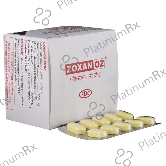 Zoxan OZ 500/500mg Tablet 10s