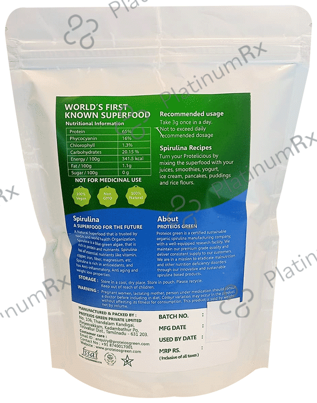 Prolina Rich Organic Spirulina Powder 500 gm