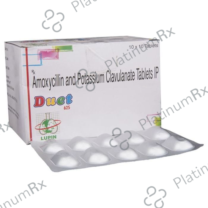 Duet 625mg Tablet 10s