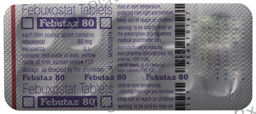 Febutaz 80mg Tablet 10s
