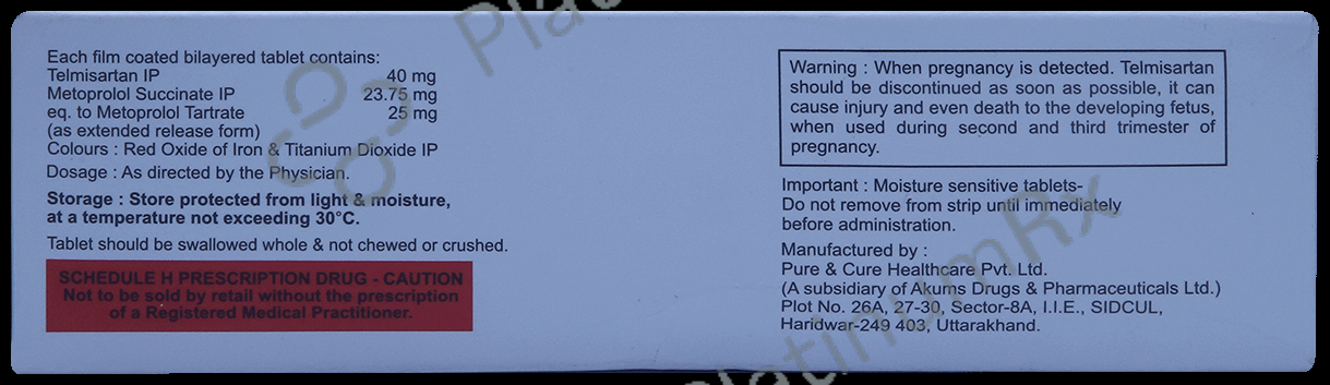 Telcure Beta 25/40mg Tablet ER 15s