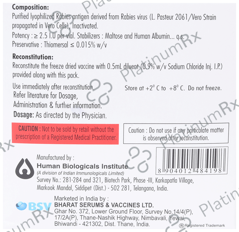 Zoonovac 2.5IU Injection